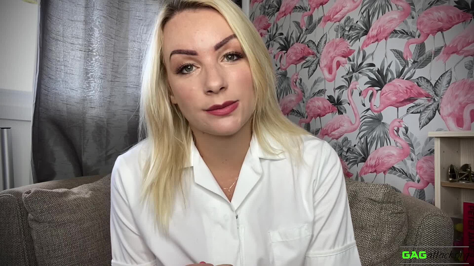 Penny Lee - Naughty Nurse Self Gag FULL 3 Gags MP4 HD