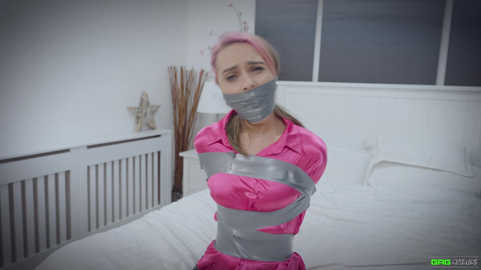 Chloe Toy - Secretary Grabbed and Put in Heavy Tape Hogtie 