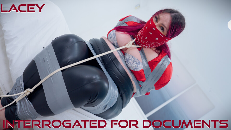 Secretary Silenced: Lacey's Desperate Struggle Against Duct Tape Bondage